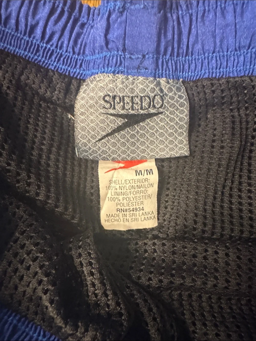 Speedo Black Men's Swim Trunks, M